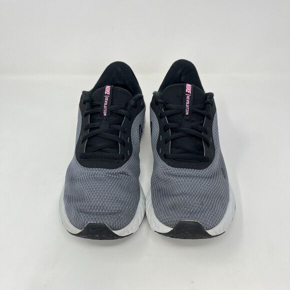 Nike Revolution 5 Black Pink Athletic Comfort Shoes BQ6715-004 Women's Size 8.5 - Picture 6 of 10